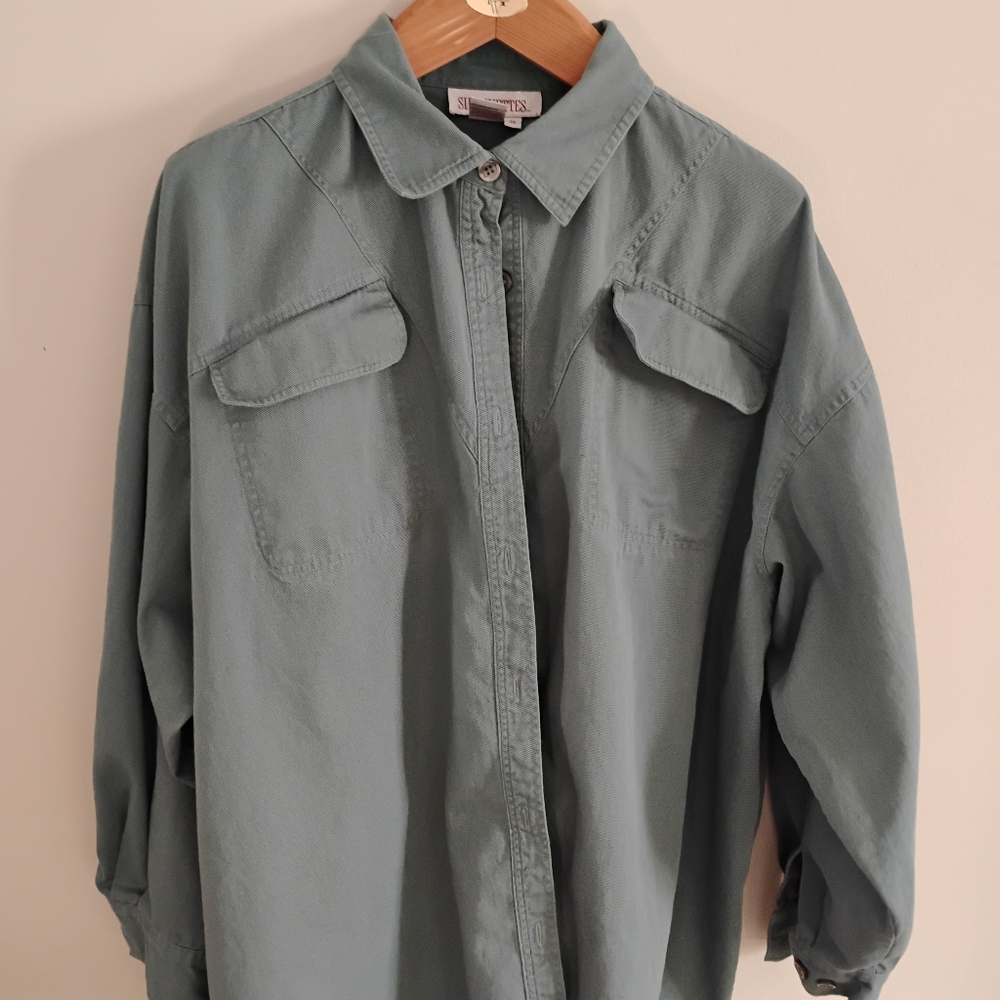 Men's Silhouettes Green Shirt